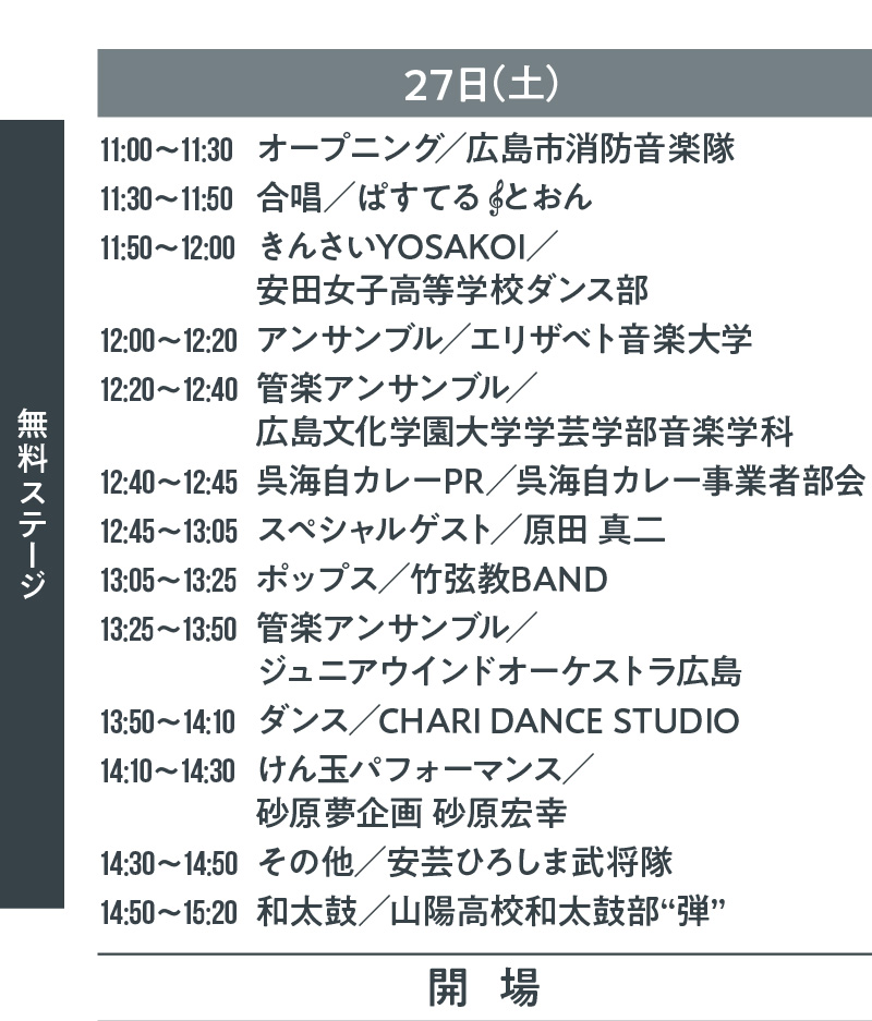 タイムスケジュール